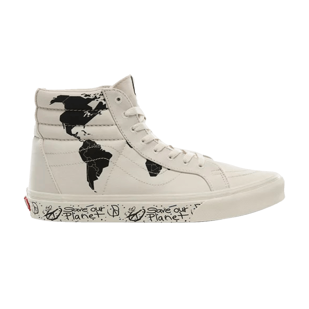 Кроссовки Vans Save Our Planet x Sk8-Hi Reissue 'White Black'