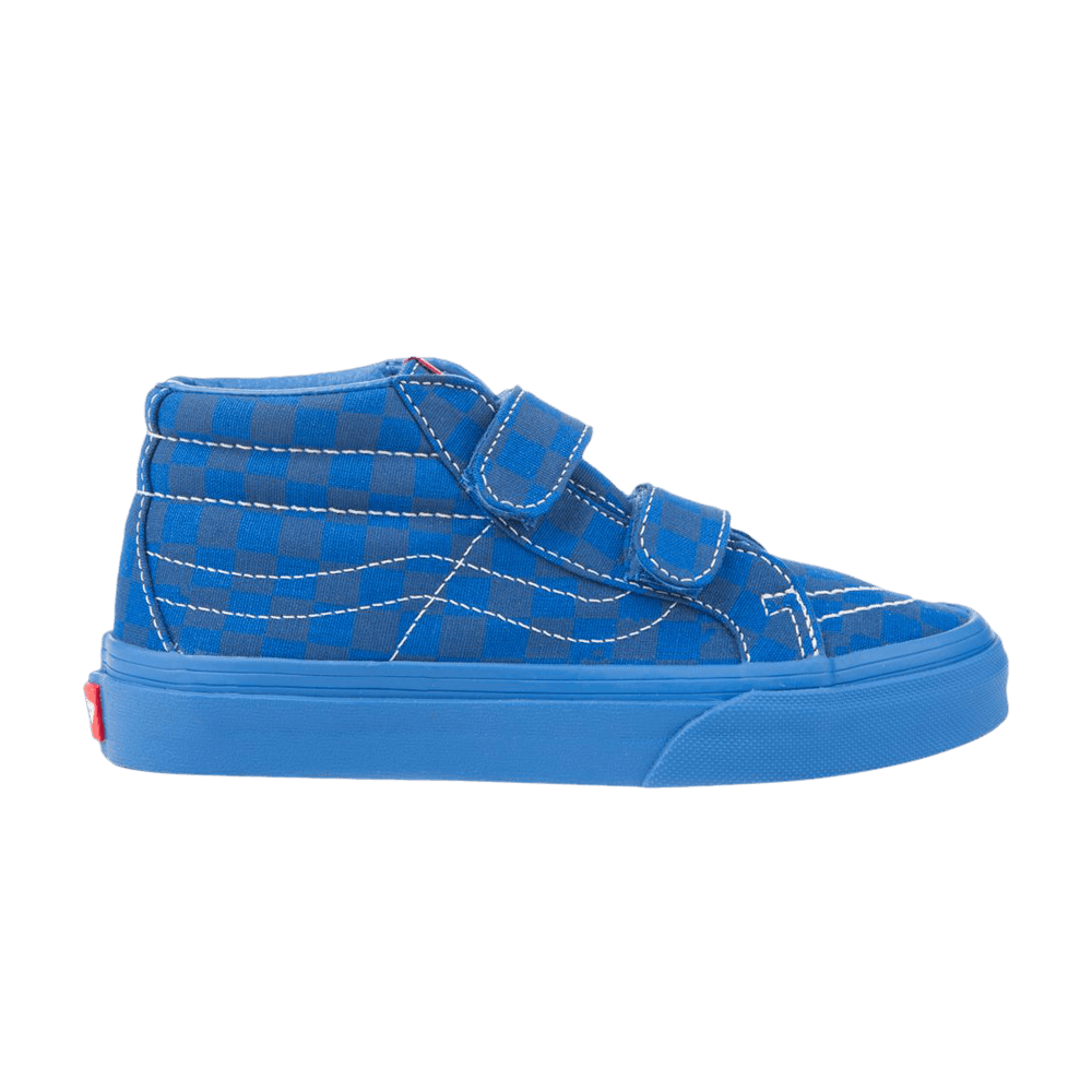 Кроссовки Vans Sk8-Mid Reissue V Kids 'Mono Checkerboard - Blue'