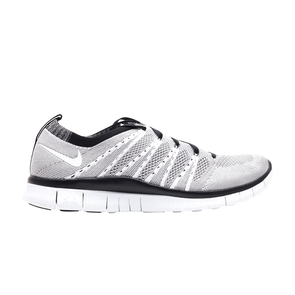 Кроссовки Nike Free Flyknit HTM SP 'White Light Charcoal'