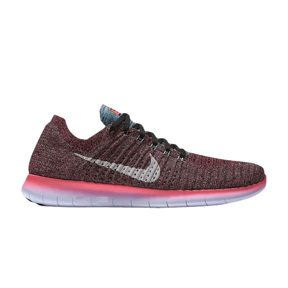Кроссовки Nike Free RN Flyknit 'Pink Multi-Color'