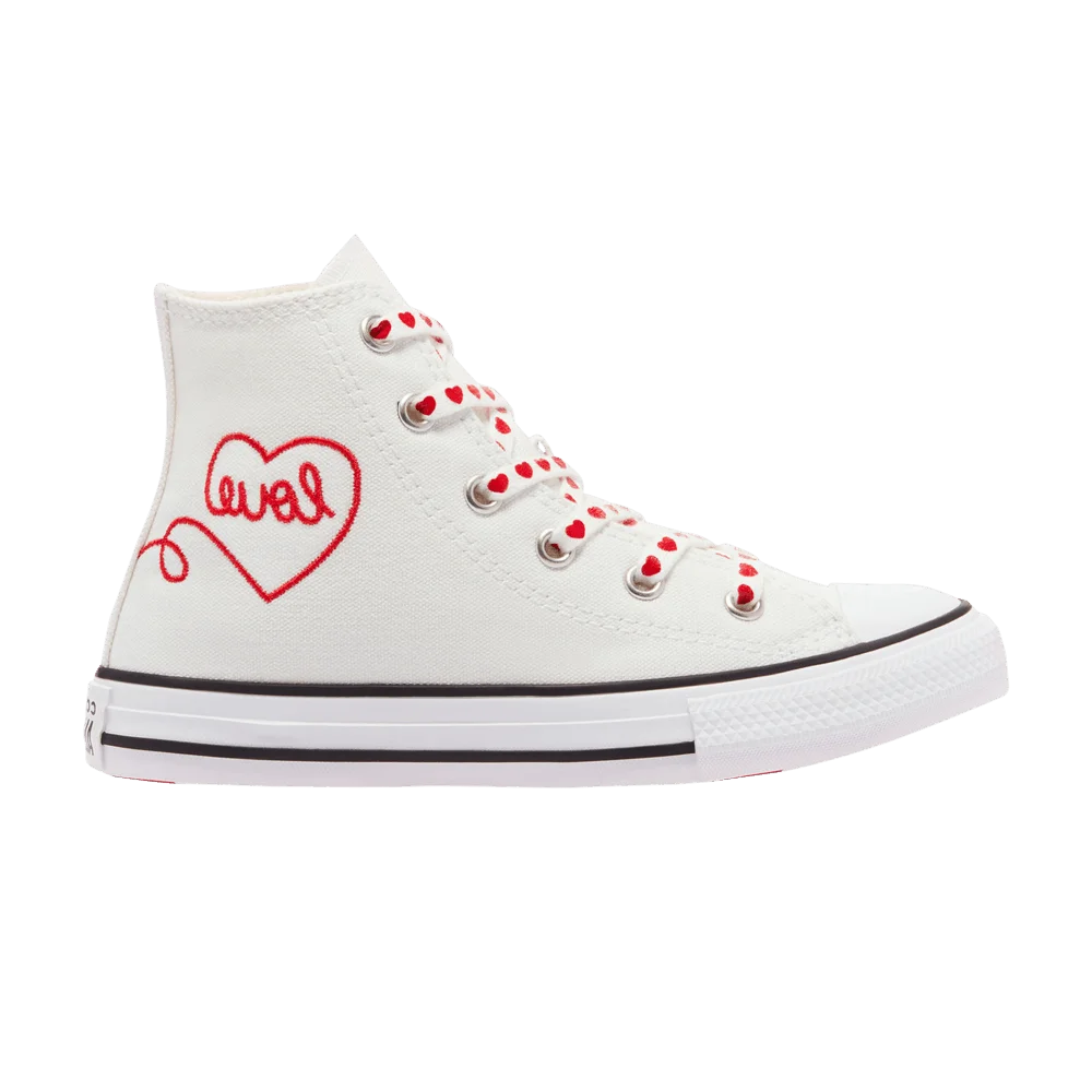 Кроссовки Converse Chuck Taylor All Star High GS 'Valentine's Day - White'