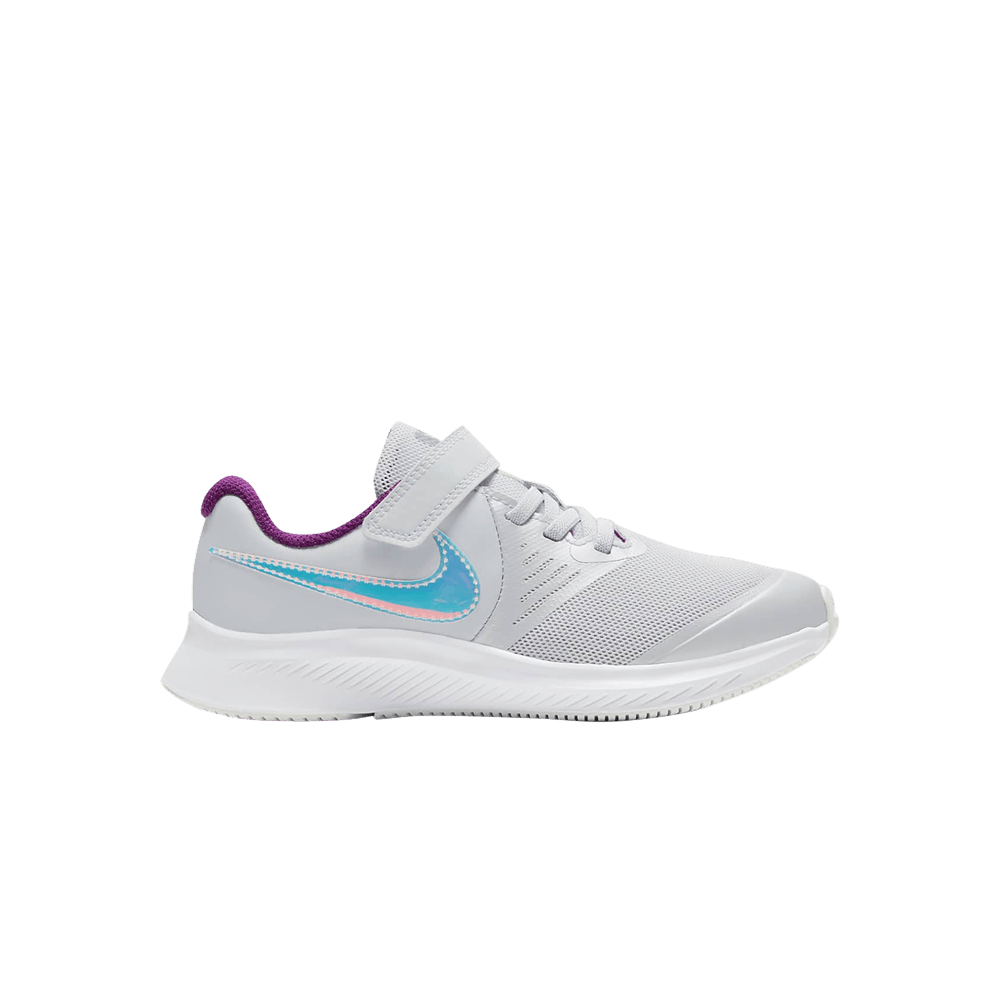 Кроссовки Nike Star Runner 2 Power PS 'Pure Platinum Iridescent Swoosh'