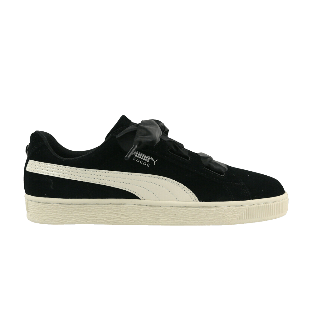 Кроссовки Puma Suede Heart Jewel Jr 'Black White'