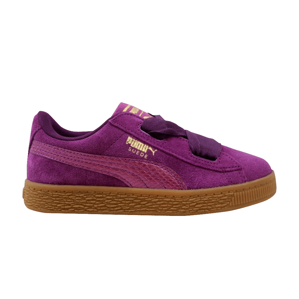 Кроссовки Puma Suede Heart Snake Jr 'Dark Purple'