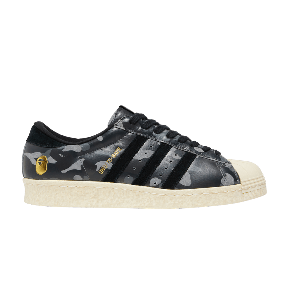 Кроссовки adidas A Bathing Ape x Undeafeated x Superstar 80s 'Black Camo'