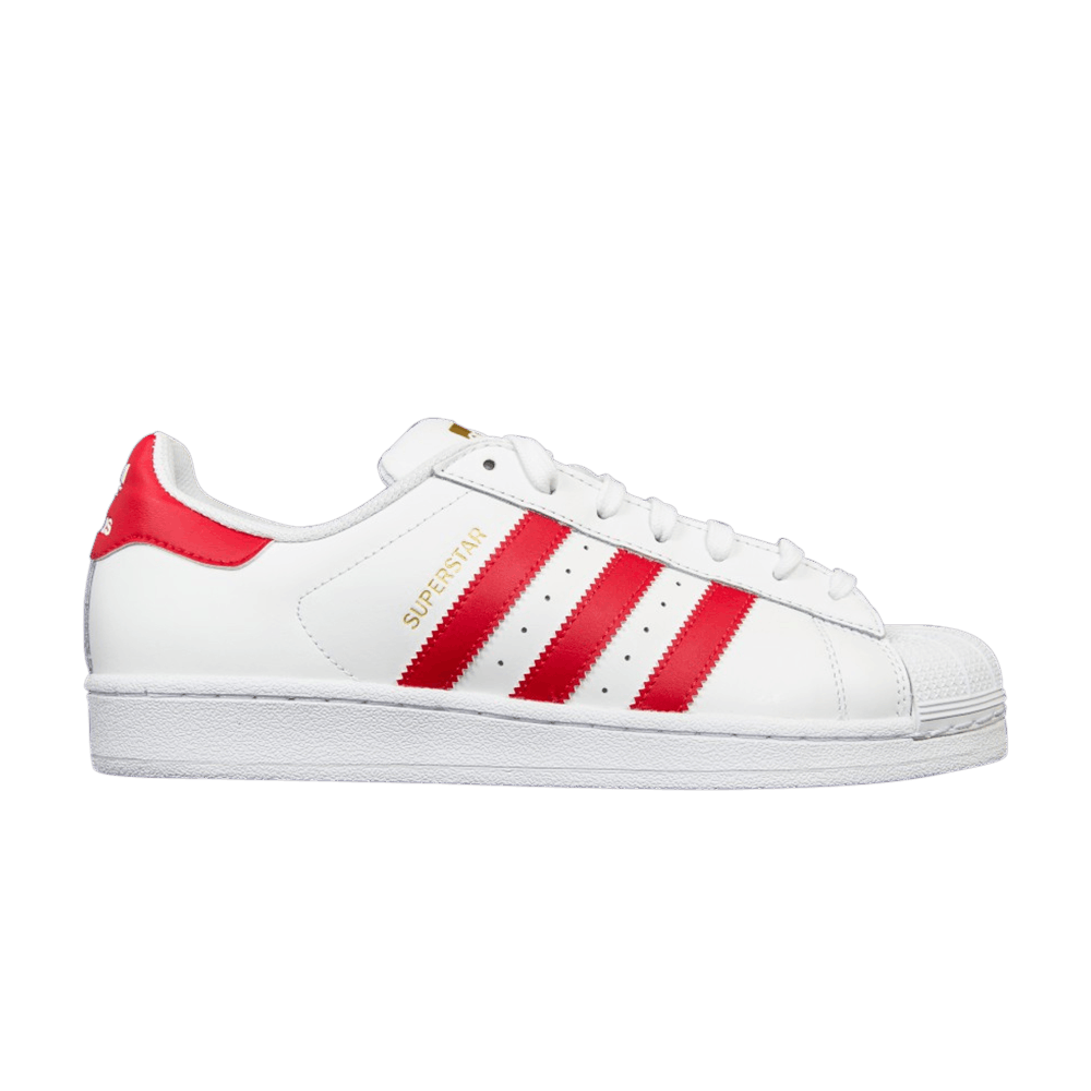 Кроссовки adidas Superstar Foundation 'White Scarlet'