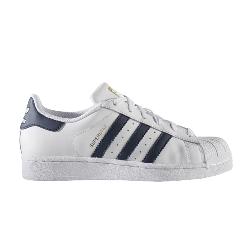 Кроссовки adidas Superstar Foundation J 'White Collegiate Navy'
