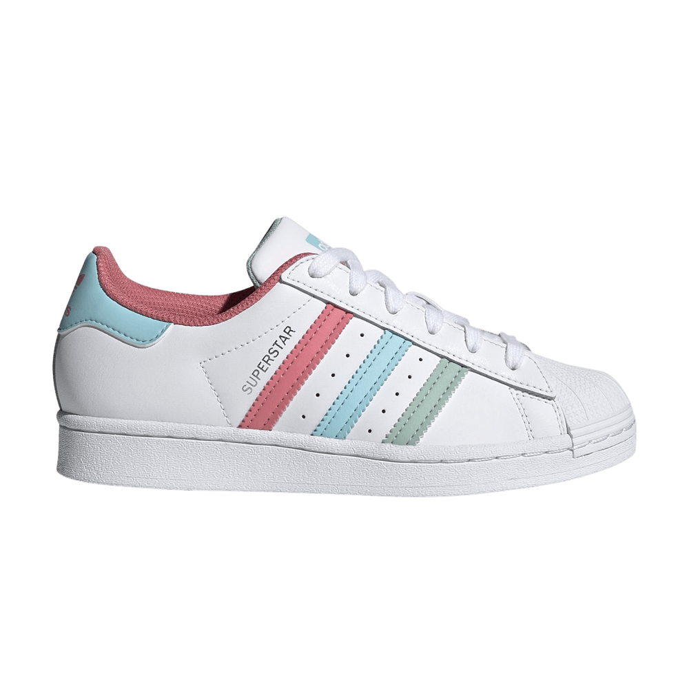 Кроссовки adidas Superstar J 'White Hazy Rose Sky'