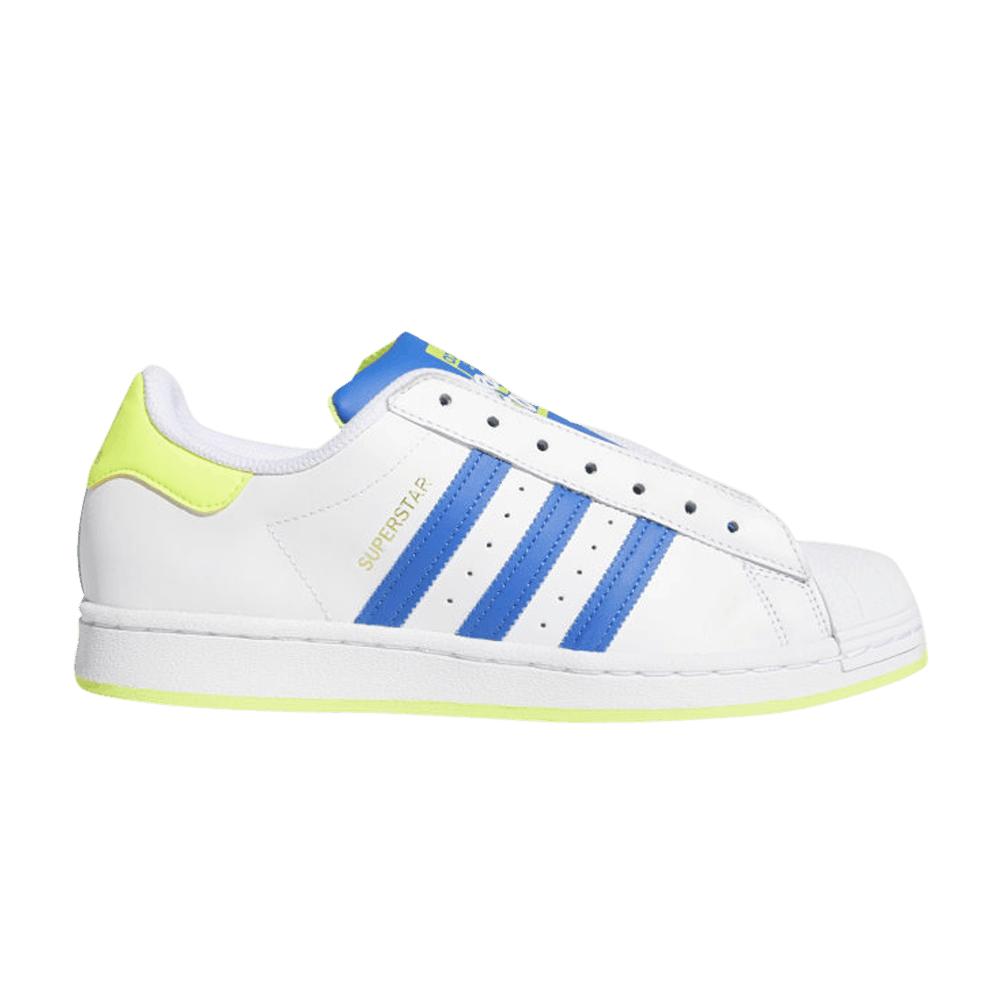 Кроссовки adidas Superstar Laceless 'White Blue Yellow'