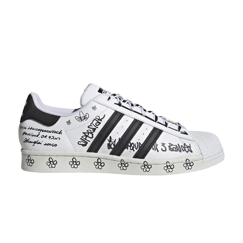 Кроссовки adidas Superstar 'Sharpie Pack - Graffiti White Black'