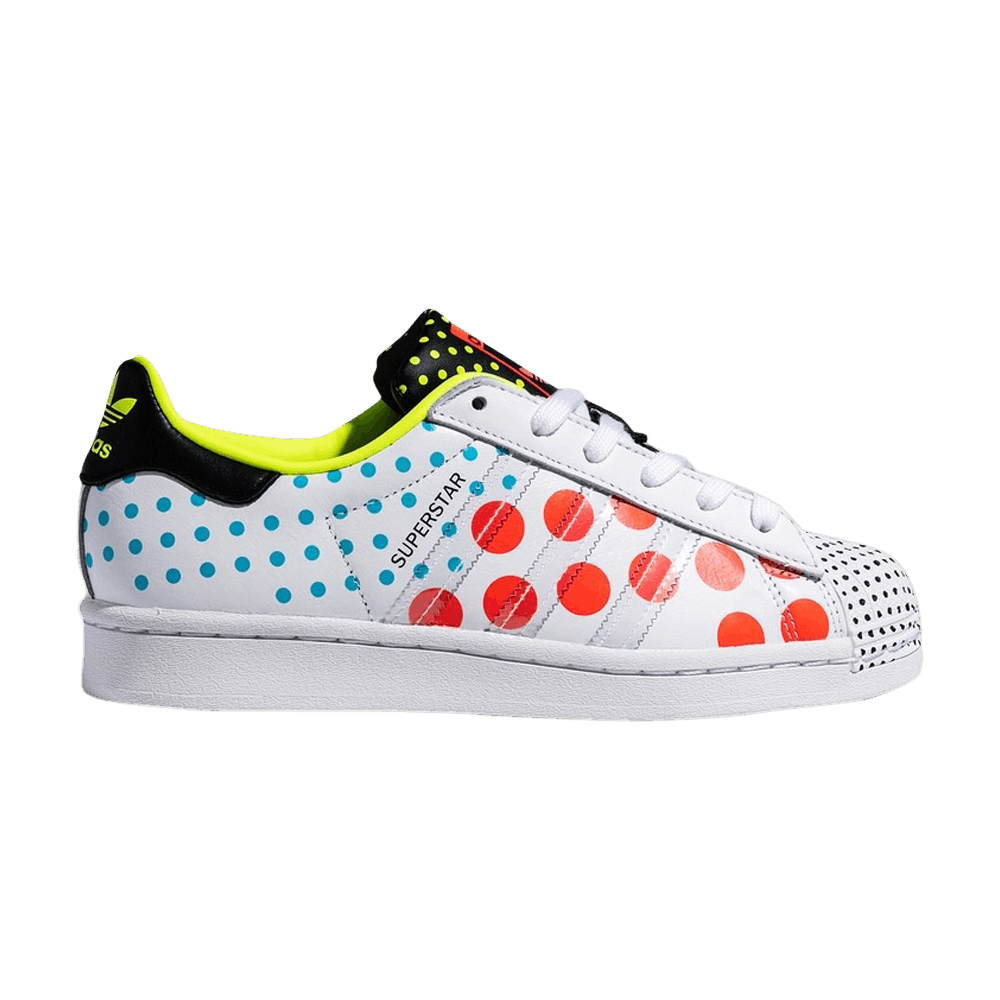 Кроссовки adidas Superstar 'Solar Red Polka'