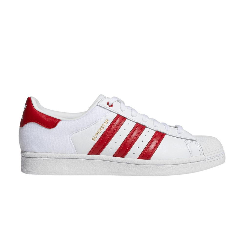 Кроссовки adidas Superstar 'Velcro Patches - White Scarlet'