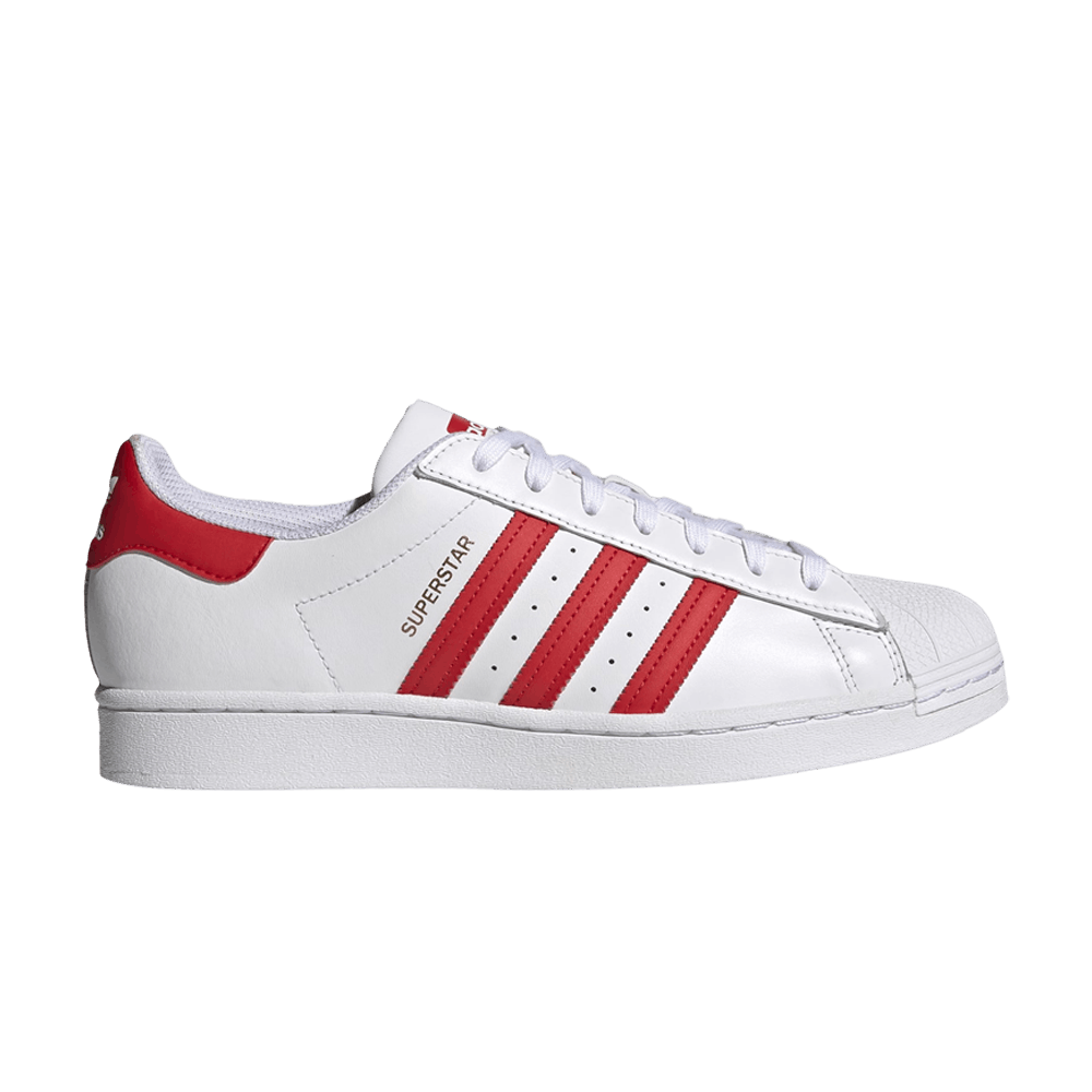 Кроссовки adidas Superstar 'White Vivid Red'