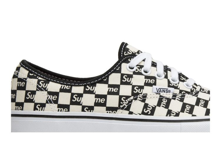 Кроссовки Vans Supreme x Authentic Pro 'Checkered Black'