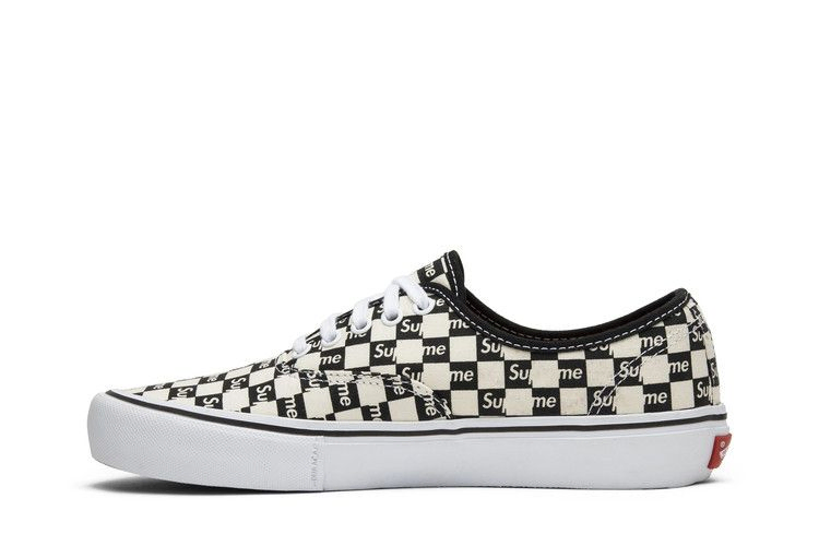 Кроссовки Vans Supreme x Authentic Pro 'Checkered Black'