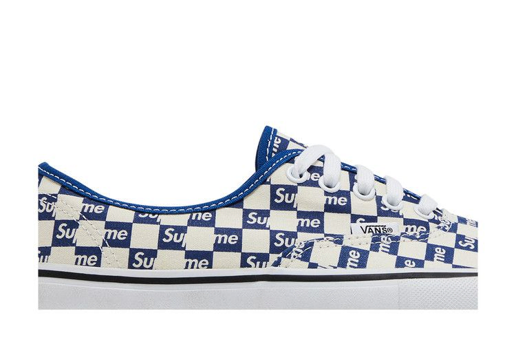 Кроссовки Vans Supreme x Authentic Pro 'Checkered Blue'
