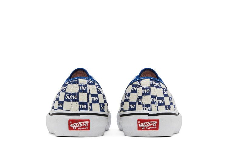 Кроссовки Vans Supreme x Authentic Pro 'Checkered Blue'