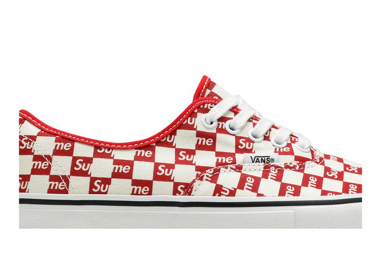 Кроссовки Vans Supreme x Authentic Pro 'Checkered Red'
