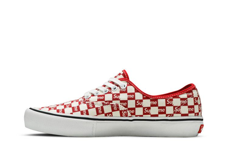 Кроссовки Vans Supreme x Authentic Pro 'Checkered Red'