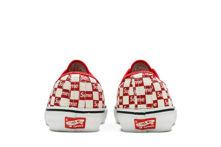 Кроссовки Vans Supreme x Authentic Pro 'Checkered Red'