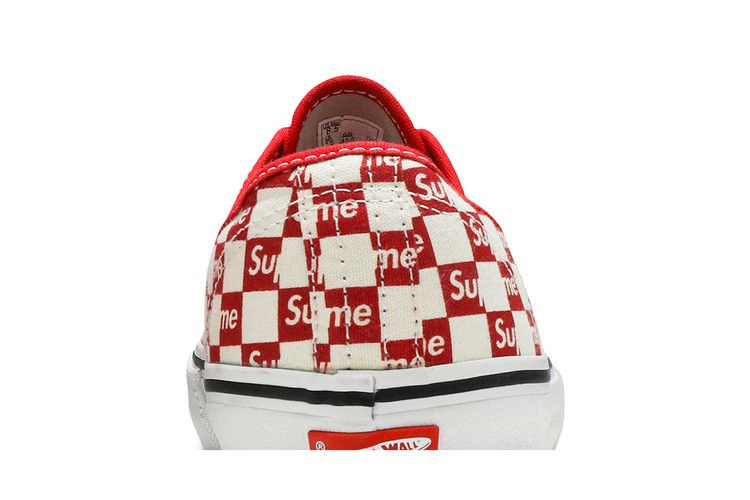 Кроссовки Vans Supreme x Authentic Pro 'Checkered Red'