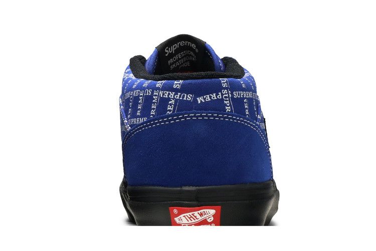 Кроссовки Vans Supreme x Half Cab Pro '92 'Logo Pattern - Royal Blue'