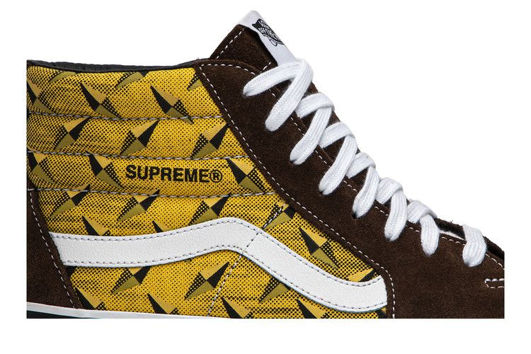 Кроссовки Vans Supreme x Sk8-Hi Pro 'Diamond Plate Brown'