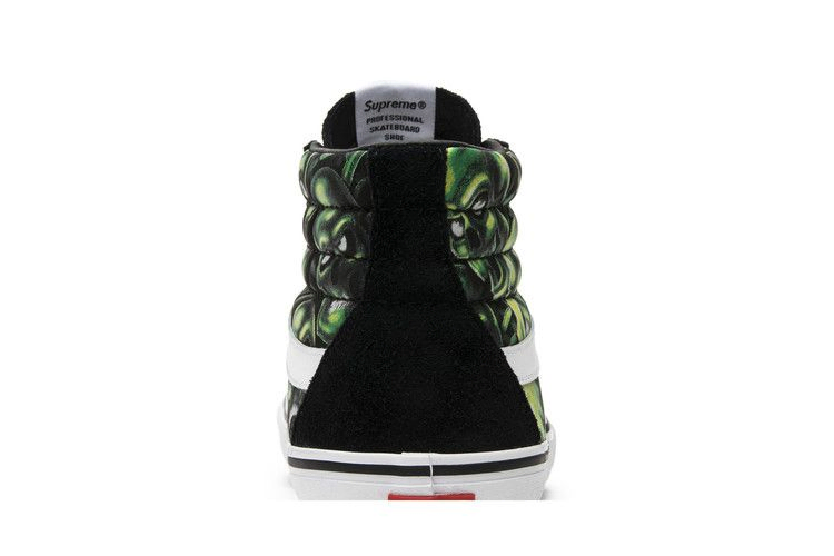 Кроссовки Vans Supreme x Sk8-Hi 'Glow-In-The-Dark Skull Pile'