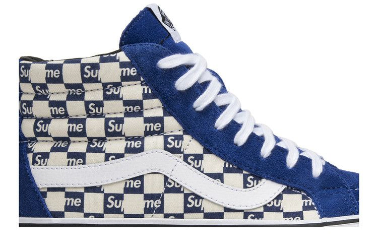 Кроссовки Vans Supreme x Sk8-Hi Pro 'Checkered Blue'