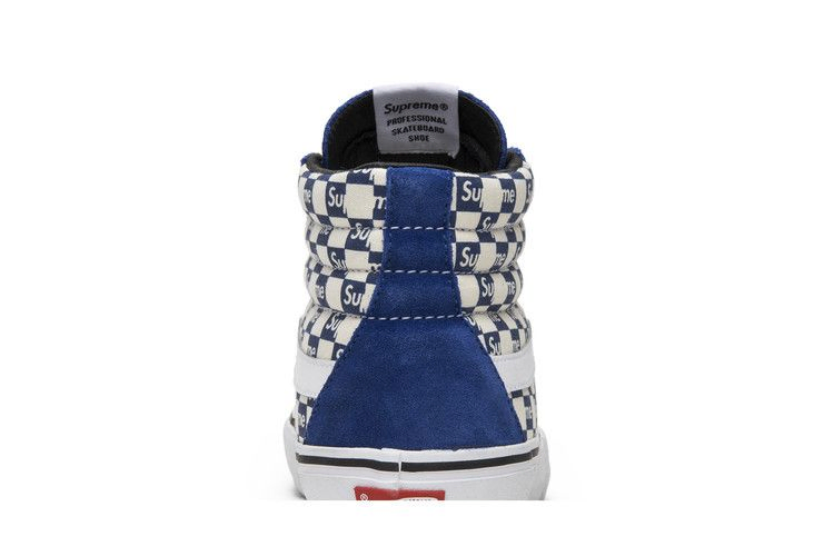 Кроссовки Vans Supreme x Sk8-Hi Pro 'Checkered Blue'