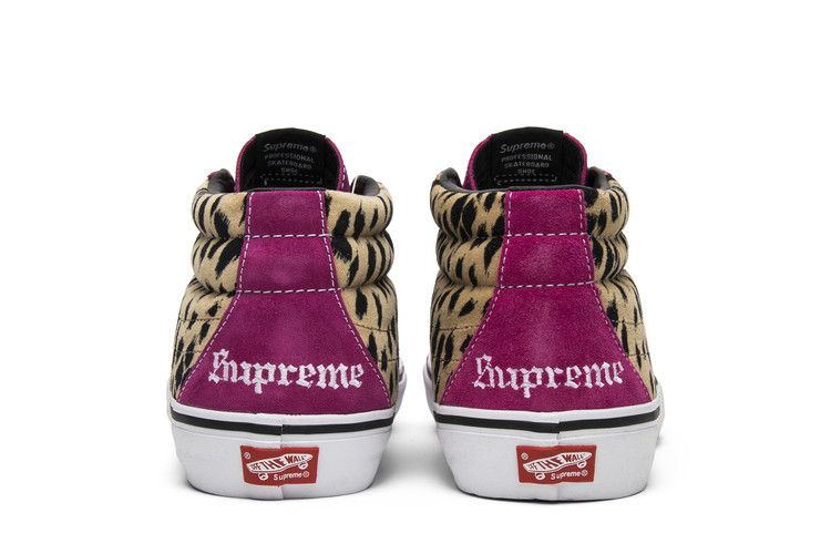 Кроссовки Vans Supreme x Sk8-Mid Pro 'Cheetah Velvet'