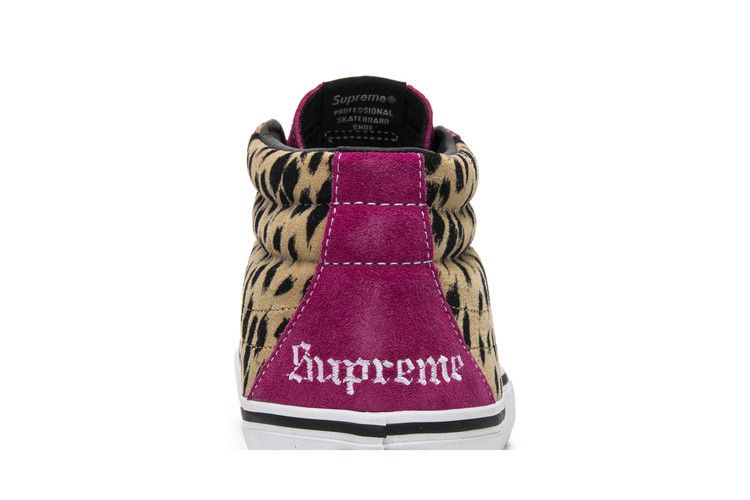 Кроссовки Vans Supreme x Sk8-Mid Pro 'Cheetah Velvet'