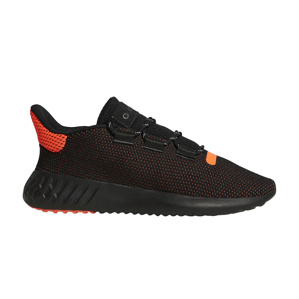 Кроссовки adidas Tubular Dusk 'Black Solar Red'