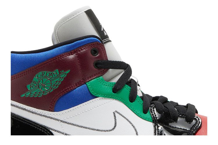 Кроссовки Wmns Air Jordan 1 Mid SE 'Multi-Color'