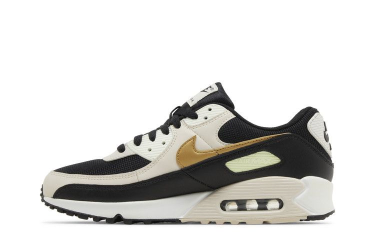 Кроссовки Nike Wmns Air Max 90 'Black Metallic Gold'