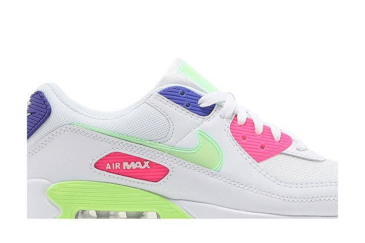 Кроссовки Nike Wmns Air Max 90 'White Indigo Burst Volt'