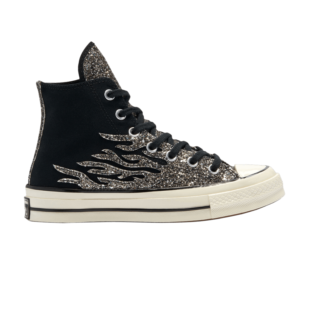 Кроссовки Converse Wmns Chuck 70 High 'Archival Glitter Flame - Black Egret'