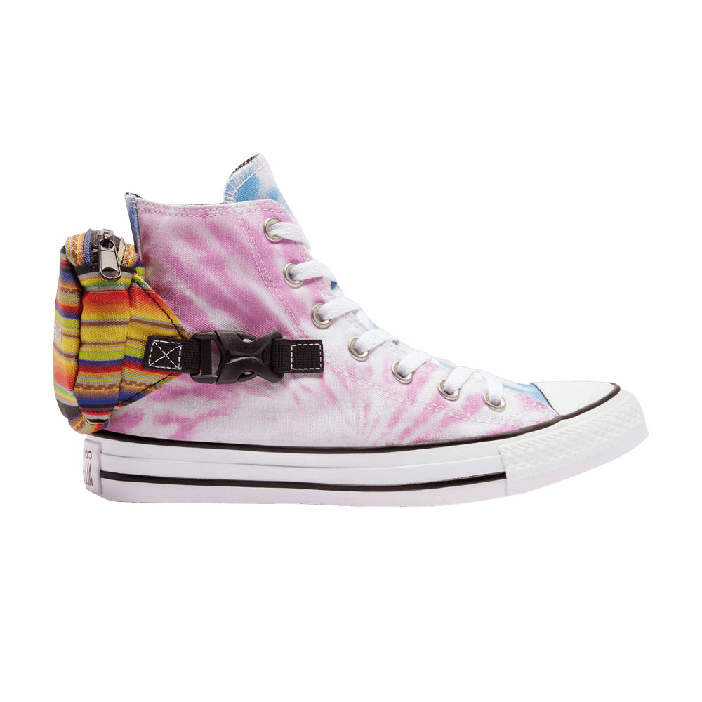 Кроссовки Converse Wmns Chuck Taylor All Star Buckle Up High 'Rainbow Tie-Dye'