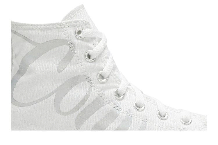 Кроссовки Converse Wmns Chuck Taylor All Star High 'Metallic Script Logo - White'