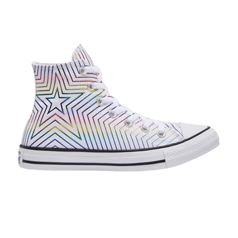 Кроссовки Converse Wmns Chuck Taylor All Star High 'Rainbow Metallic Star'