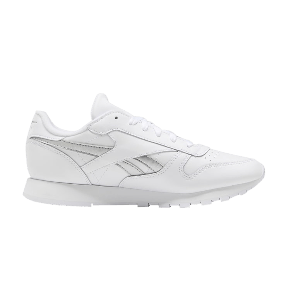 Кроссовки Reebok Wmns Classic Leather 'White Silver Metallic'