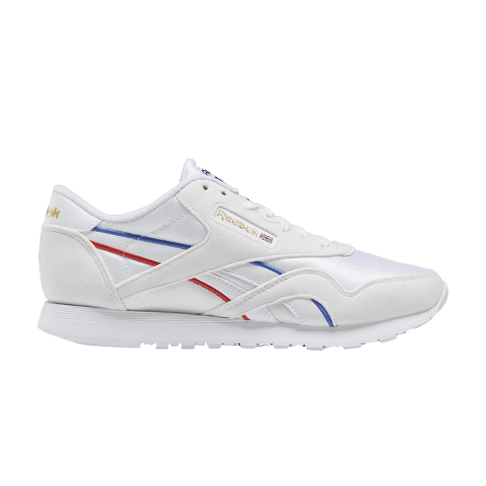 Кроссовки Reebok Wmns Classic Nylon 'Collage of Flags - Radiant Red Blue'