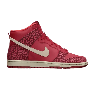 Nike Wmns Dunk High Skinny 'Red Leopard Print'