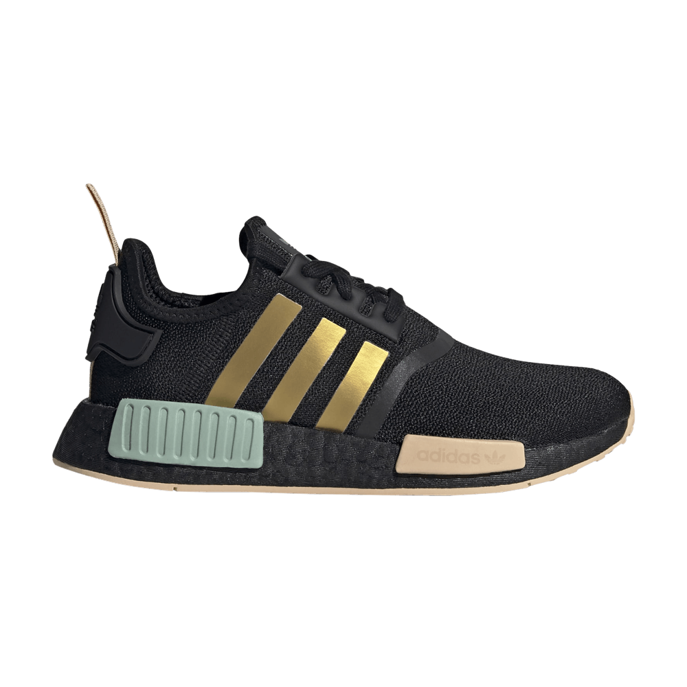Кроссовки adidas Wmns NMD_R1 'Black Gold Metallic'