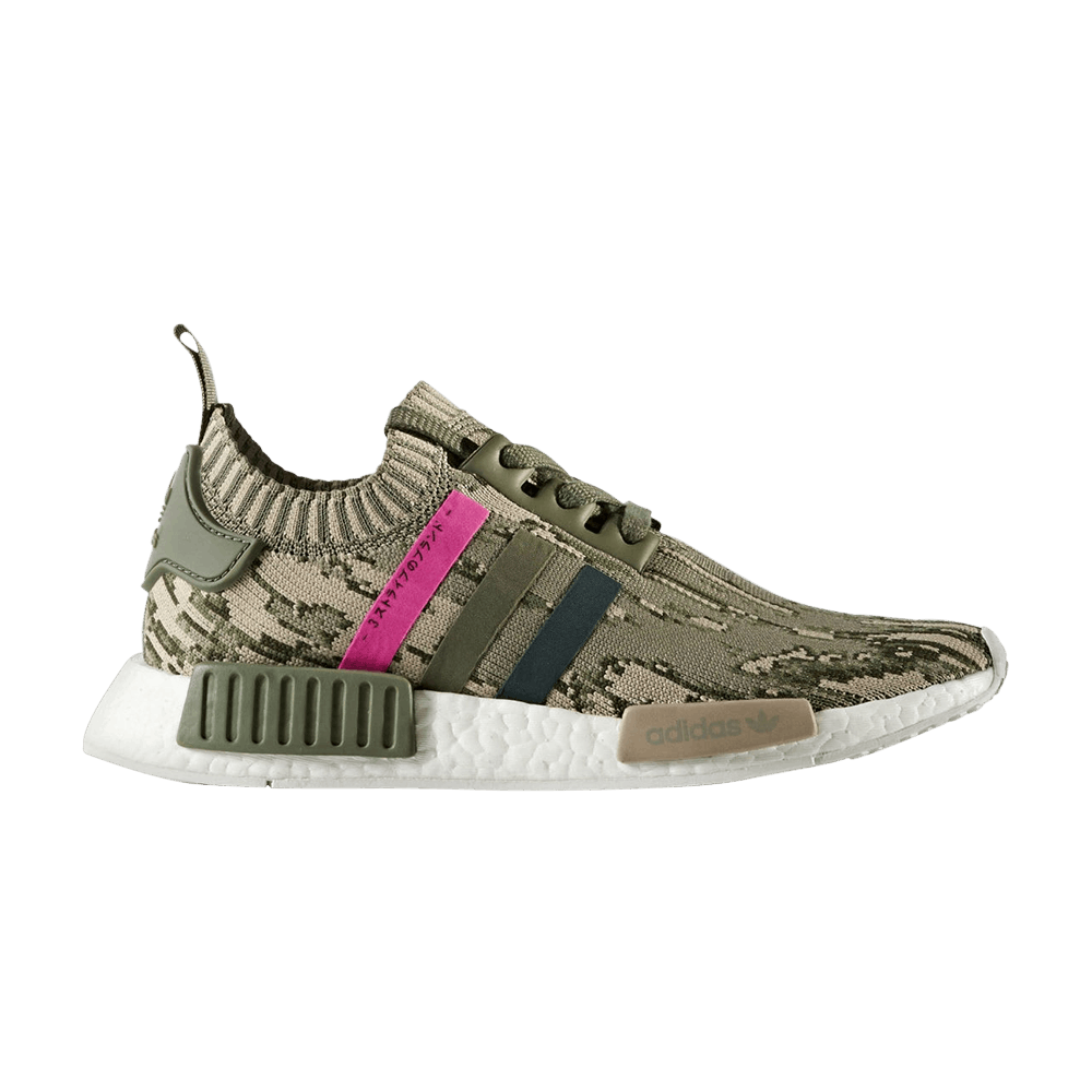 Кроссовки adidas Wmns NMD_R1 Primeknit 'Green Glitch Camo'