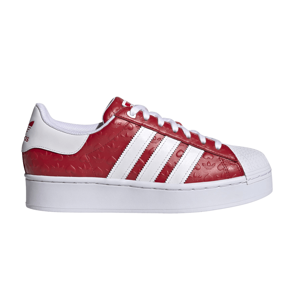 Кроссовки adidas Wmns Superstar Bold 'Heart Embossed - Scarlet'