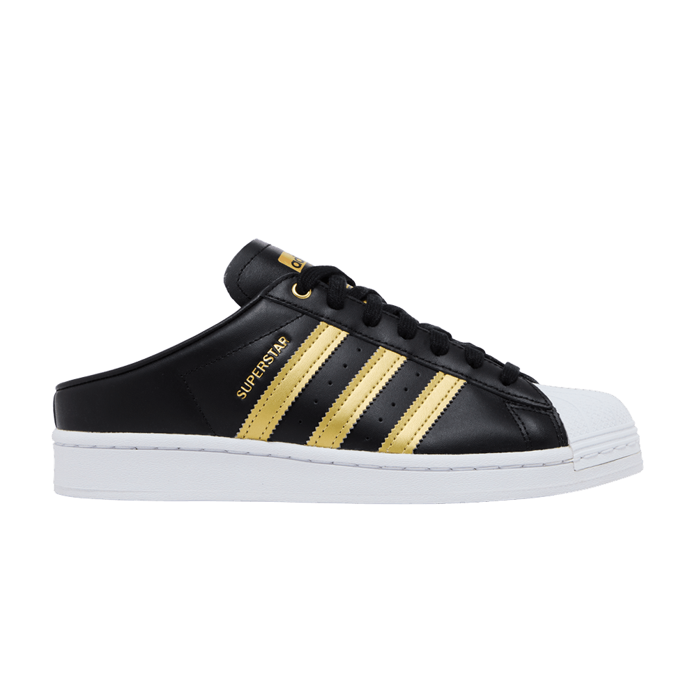Кроссовки adidas Wmns Superstar Mule 'Black Gold Metallic'
