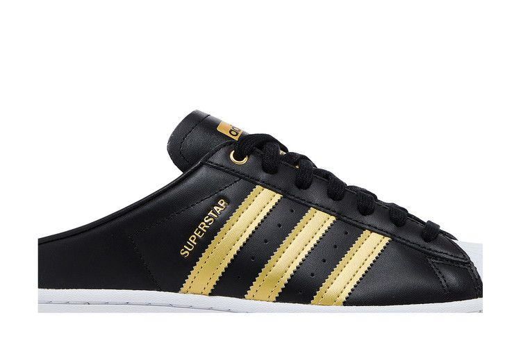 Кроссовки adidas Wmns Superstar Mule 'Black Gold Metallic'