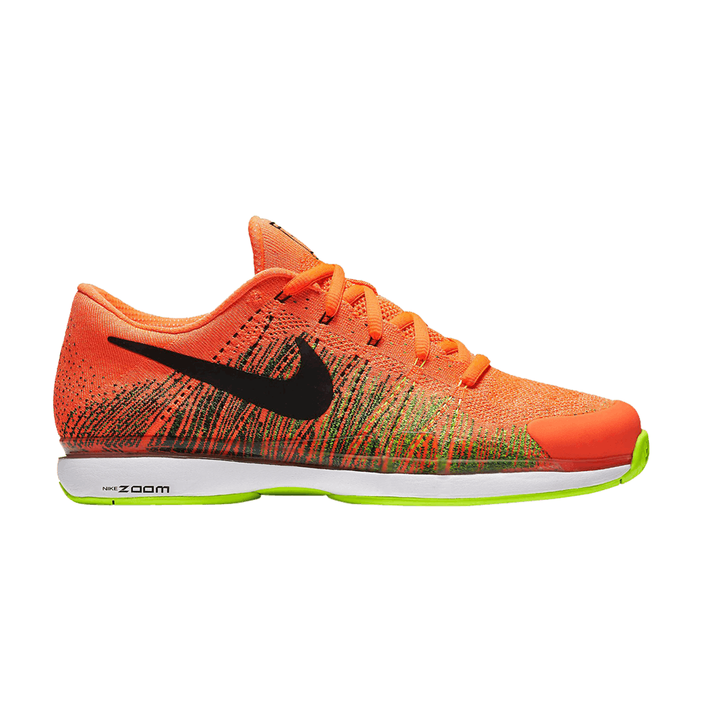 Кроссовки Nike Zoom Vapor Flyknit 'Hyper Orange Volt'