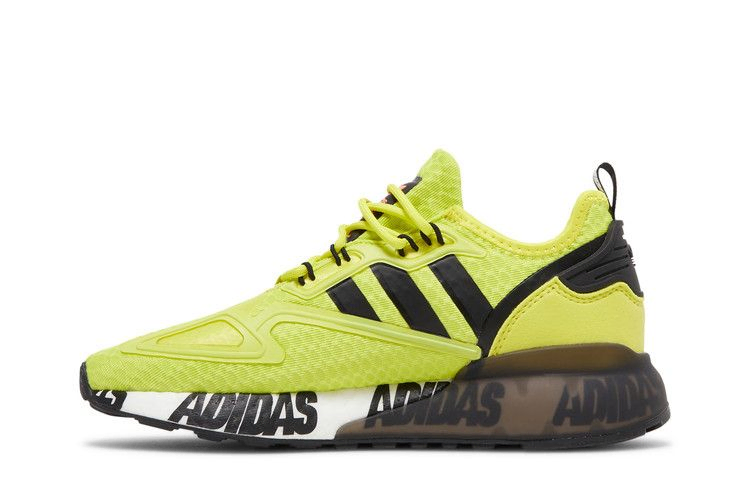 Кроссовки adidas ZX 2K Boost J 'Bold Logo Graphic - Acid Yellow'